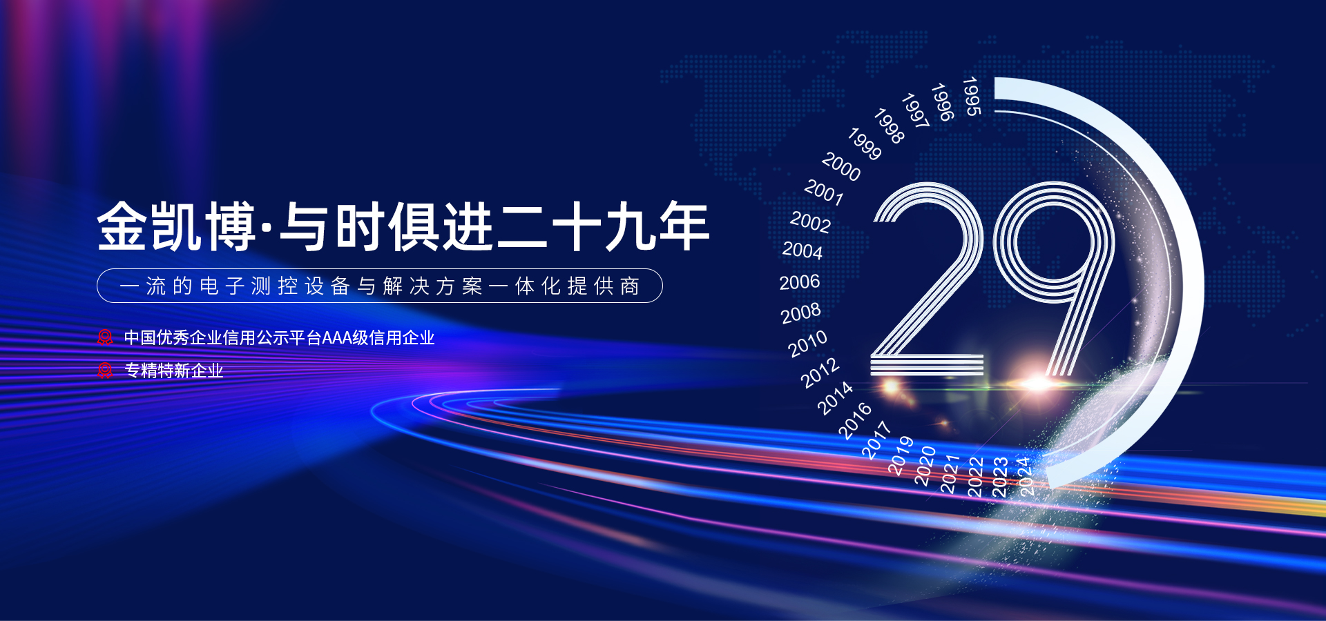 金凱博29載輝煌歷程，共繪測(cè)控未來(lái)新篇章 —— 29歲生日快樂(lè)